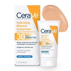 CeraVe Tinted Mineral Sunscreen SPF 30 for Face – 50ml